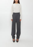 Wool Flannel Versatile Wide Pants
