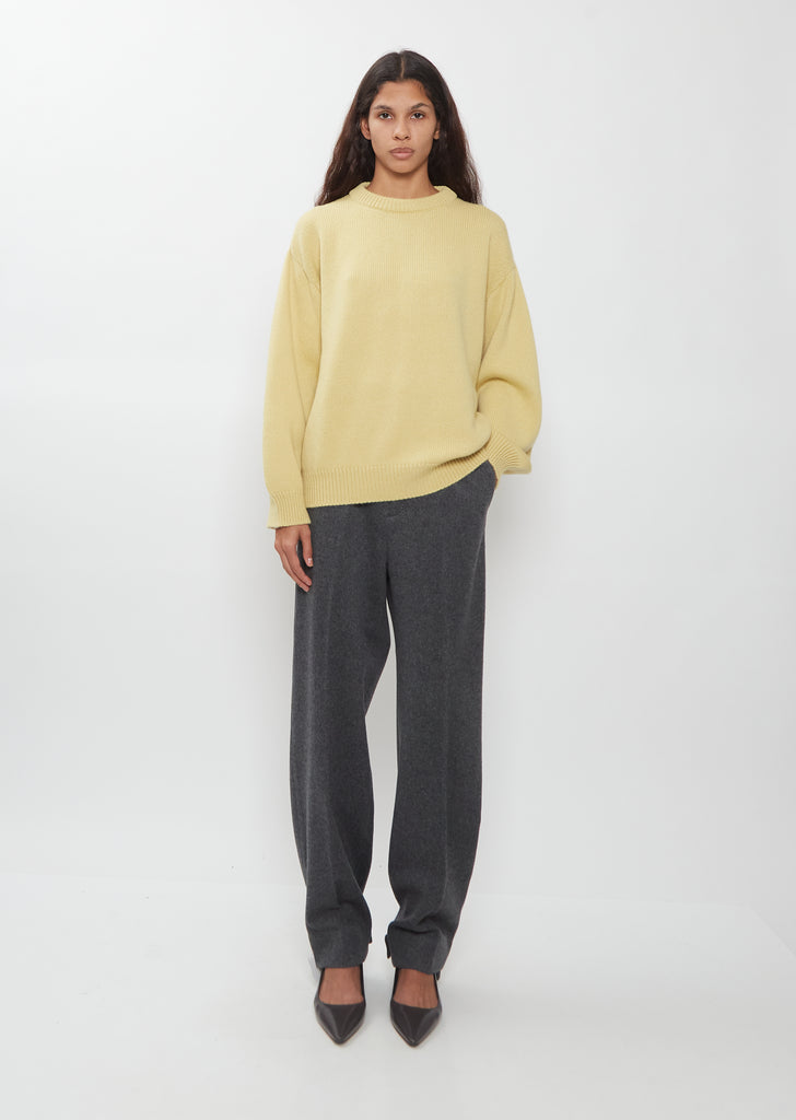 Rose Cashmere Sweater — Warm Yellow