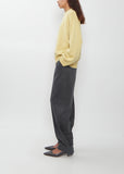 Rose Cashmere Sweater — Warm Yellow