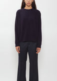 Feather Soft Cashmere Sweatshirt — Navy