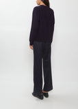 Feather Soft Cashmere Sweatshirt — Navy