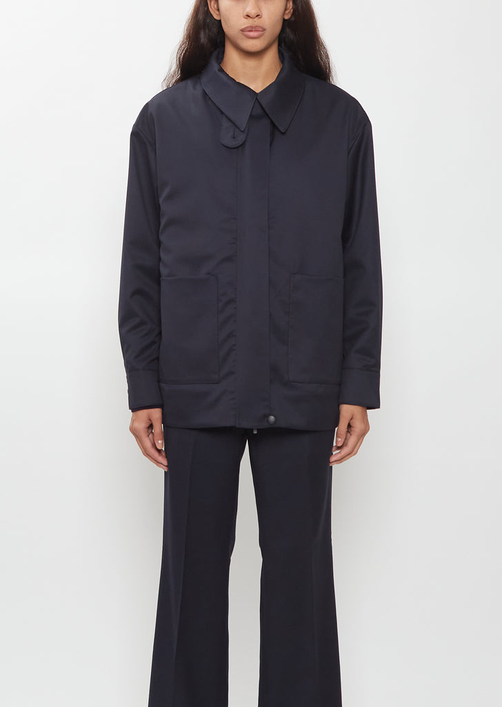 Removable Lining Light Wool Blouson