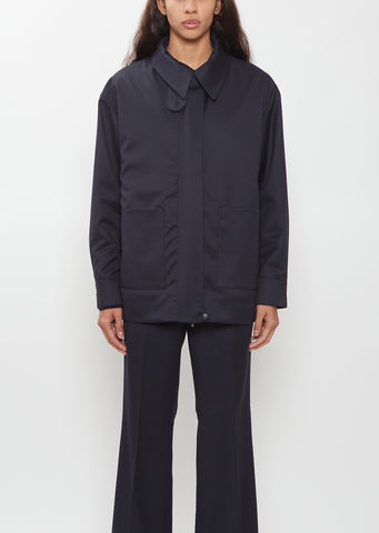 Removable Lining Light Wool Blouson
