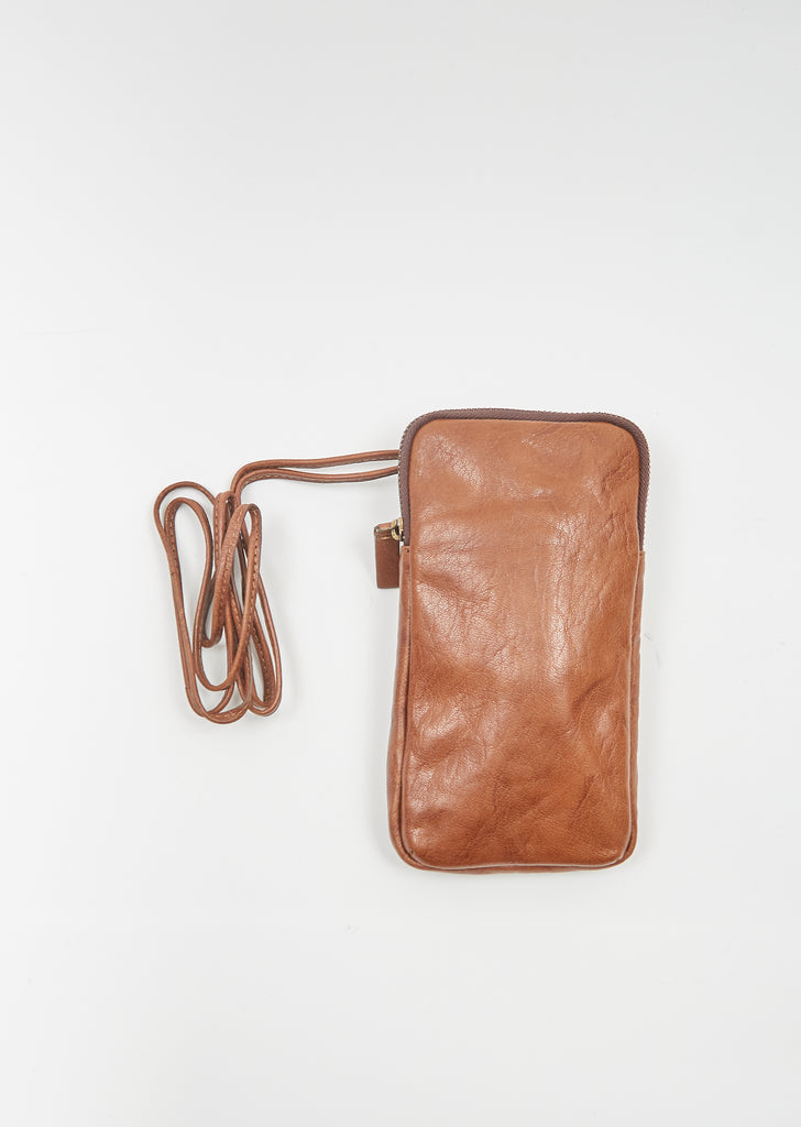 Phone Pocket — Cognac