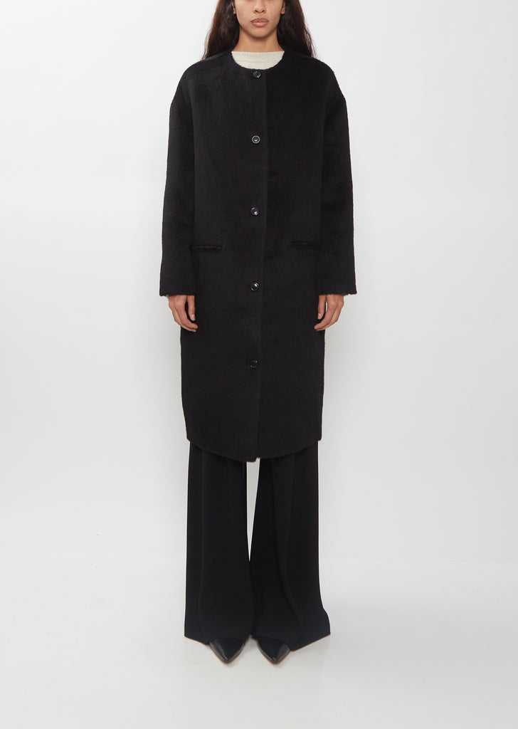 Orson Oval Shaped Alpaca Wool Coat