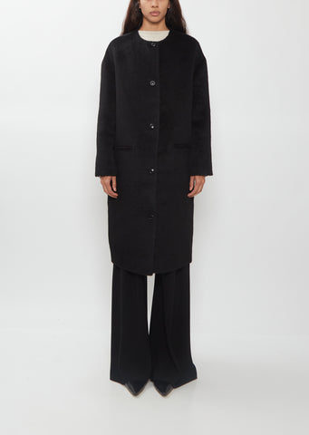 Orson Oval Shaped Alpaca Wool Coat