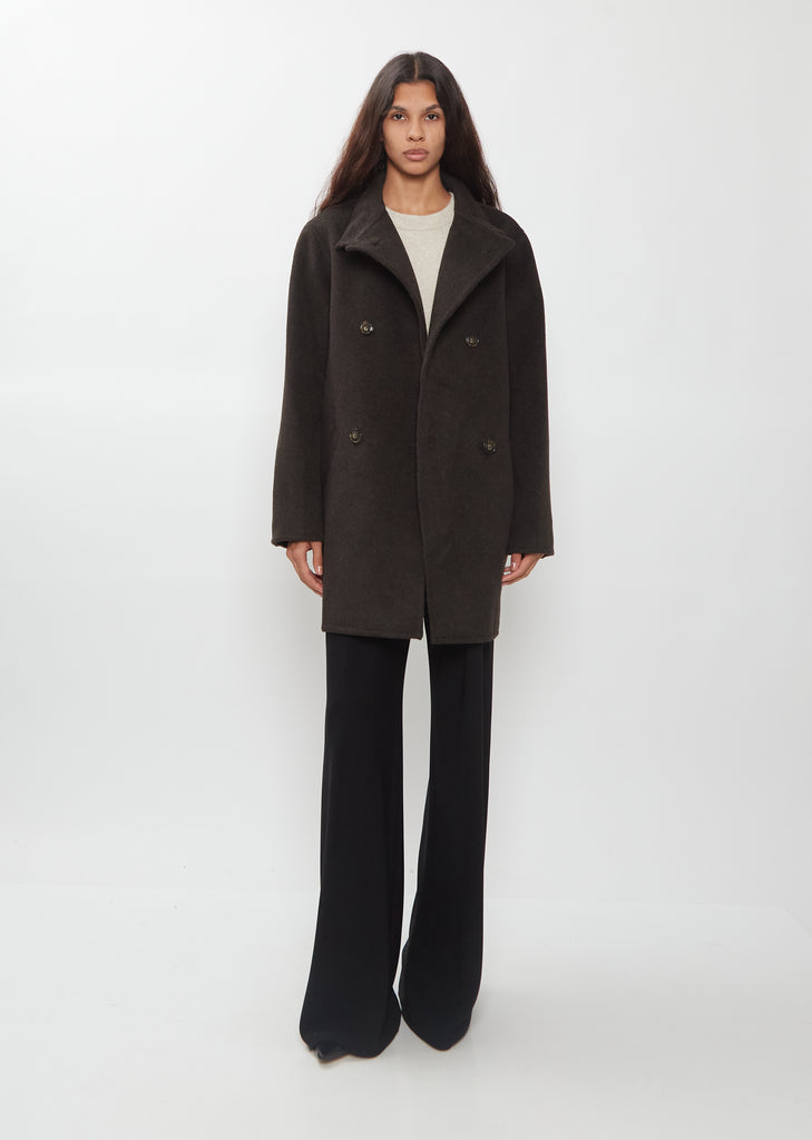 Olmo High-Neck Wool Cashmere Coat