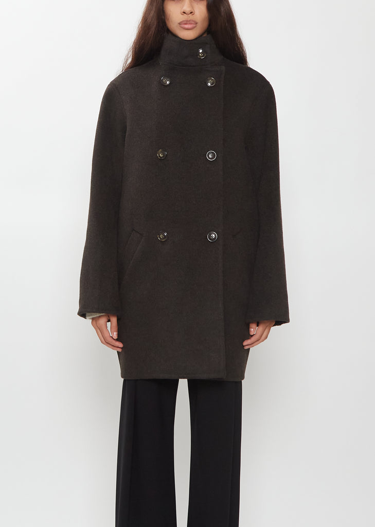 Olmo High-Neck Wool Cashmere Coat