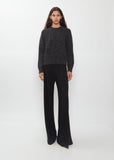 Helen Marled Cashmere Sweater — Anthracite
