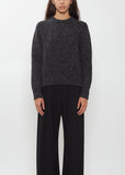 Helen Marled Cashmere Sweater — Anthracite
