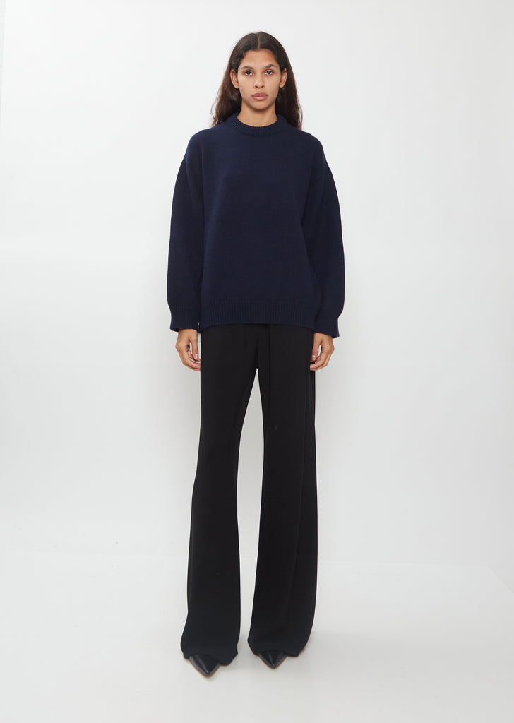 Rose Cashmere Sweater — Almost Black