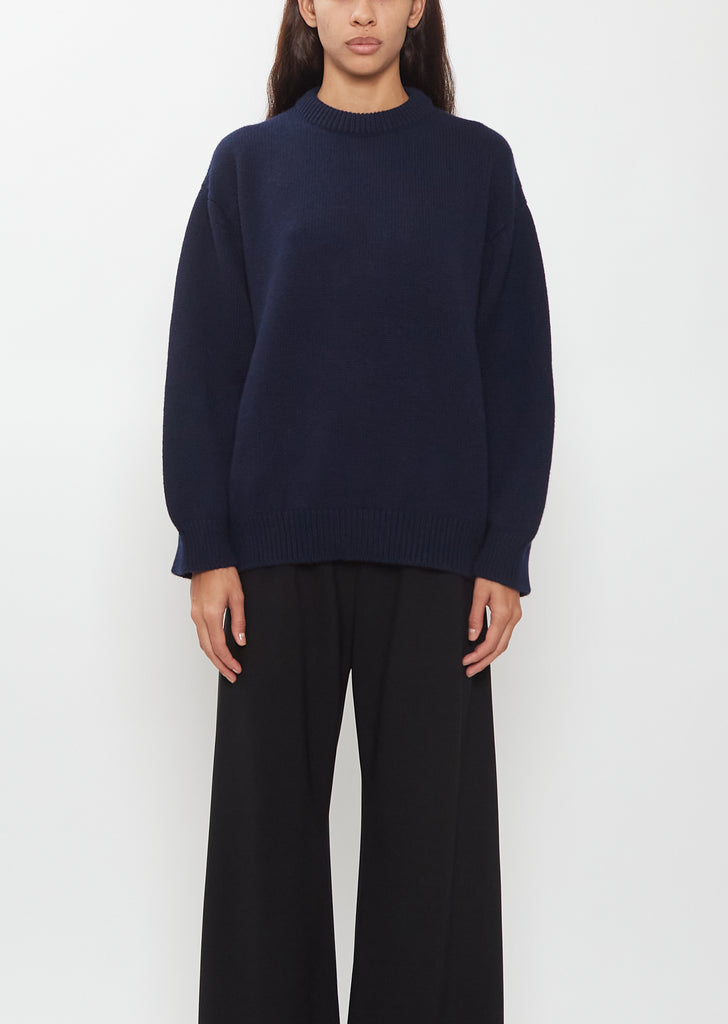 Rose Cashmere Sweater — Almost Black
