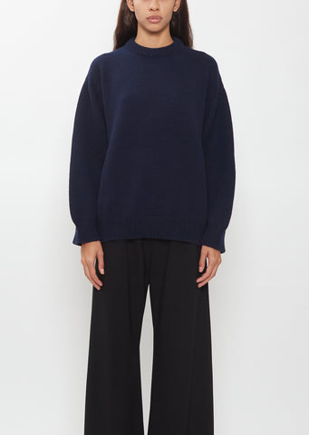 Rose Cashmere Sweater — Almost Black
