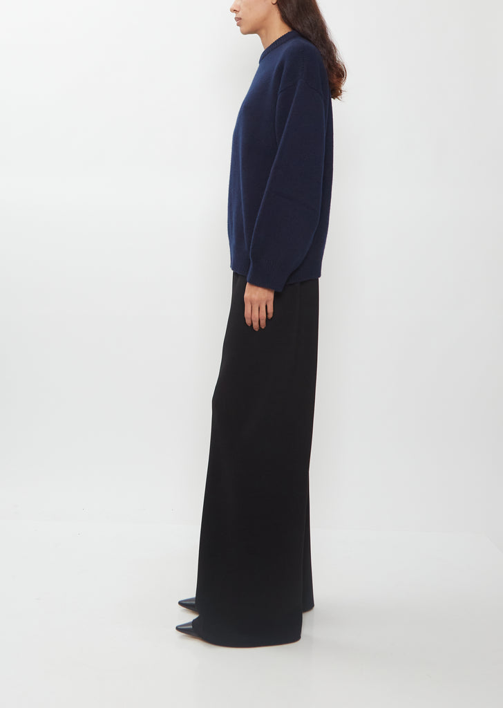 Rose Cashmere Sweater — Almost Black