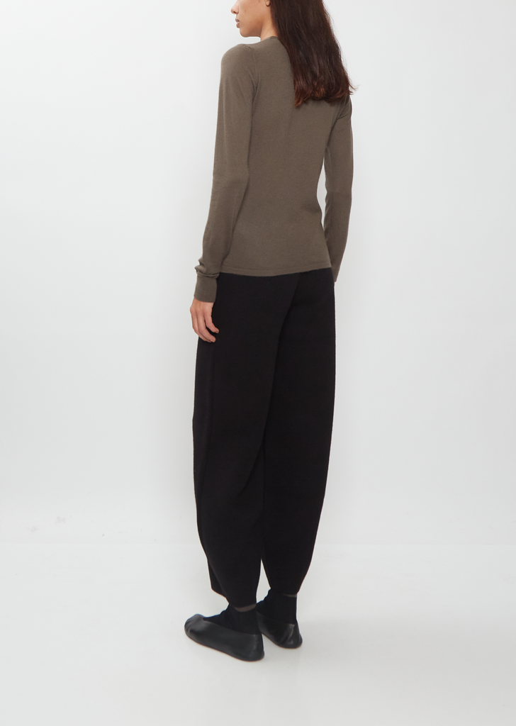 Mini Long Sleeve Cashmere T-Shirt