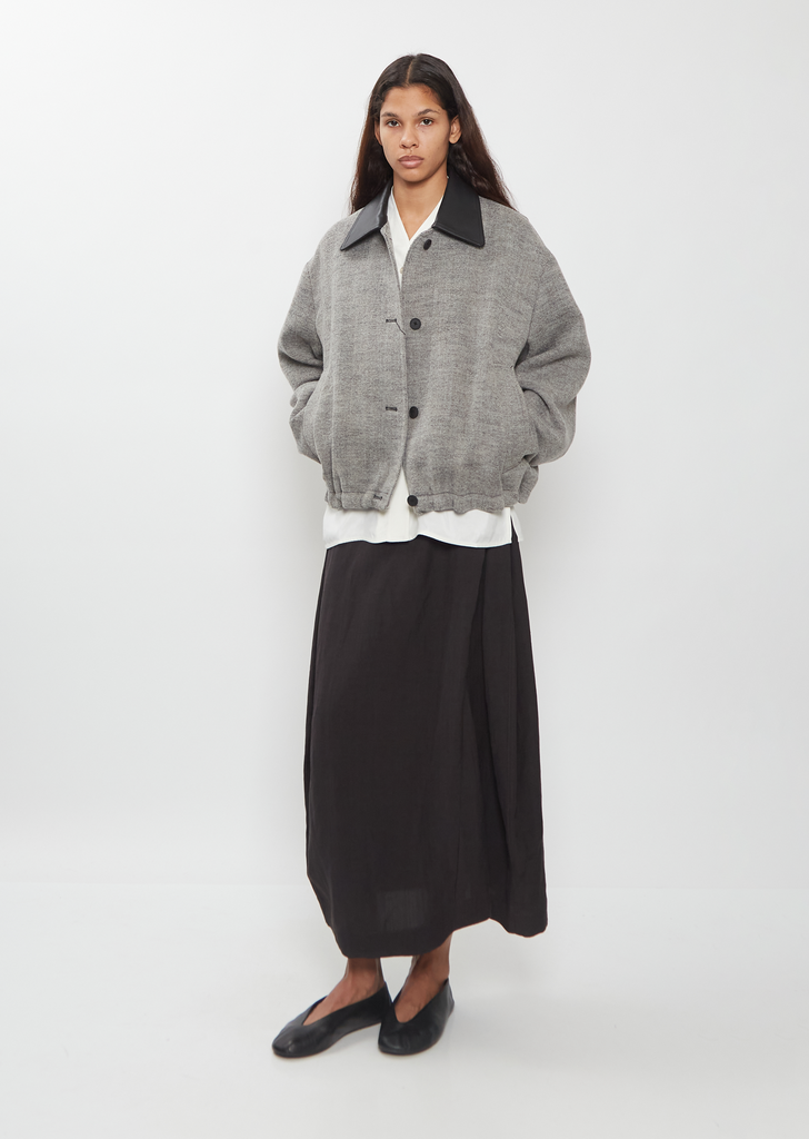 Leather Collar Jacket