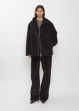 Wool Mohair Hooded Jacket