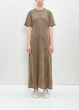 Organic Cotton Sunbleached Draped Dress