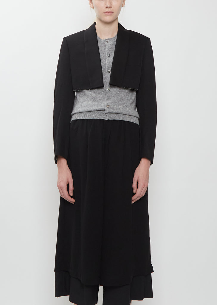 Wool Doeskin Cropped Jacket
