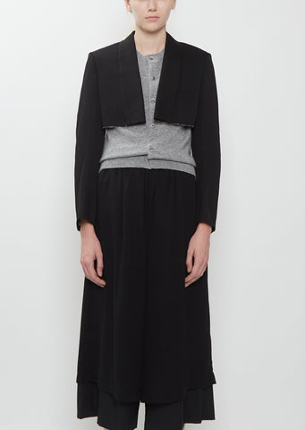 Wool Doeskin Cropped Jacket