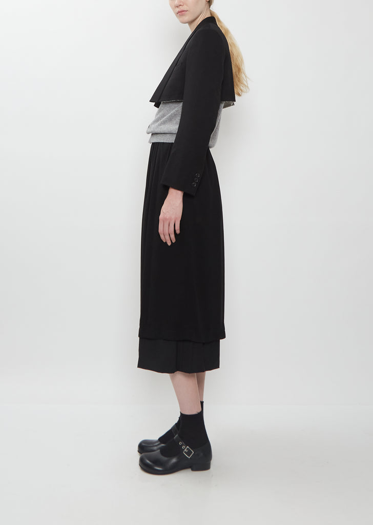 Wool Doeskin Cropped Jacket