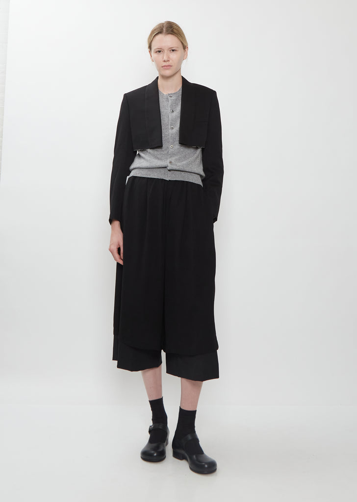 Wool Doeskin Cropped Jacket