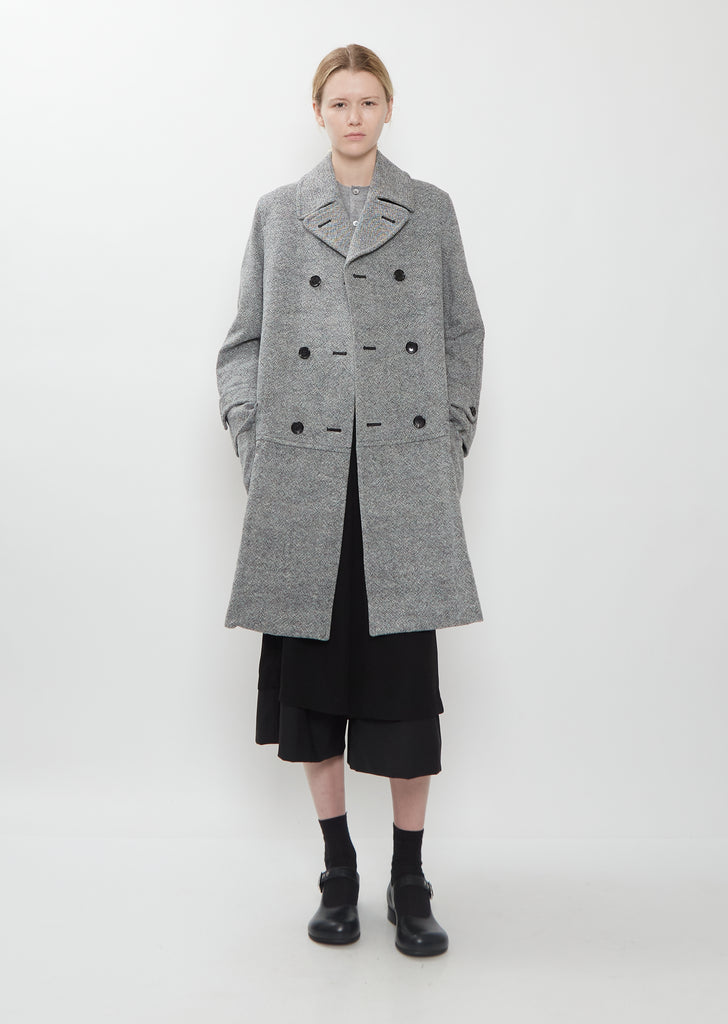 Wool Nylon Tweed Coat
