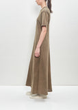 Organic Cotton Sunbleached Draped Dress