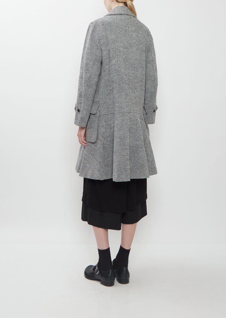 Wool Nylon Tweed Coat