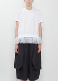 Cotton Tulle T-Shirt — White