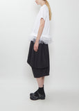Cotton Tulle T-Shirt — White