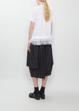 Cotton Tulle T-Shirt — White