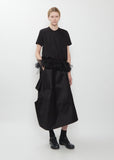 Cotton Tulle T-Shirt — Black