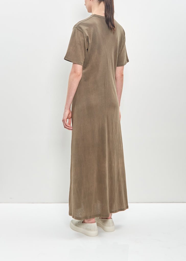 Organic Cotton Sunbleached Draped Dress