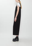 Wool Doeskin Pinafore Jumpsuit