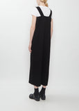 Wool Doeskin Pinafore Jumpsuit