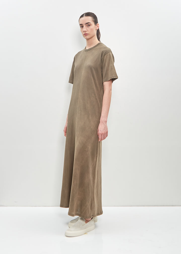 Organic Cotton Sunbleached Draped Dress