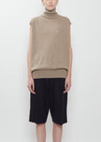 Maia Cashmere Sleeveless Sweater — Sahara Mélange