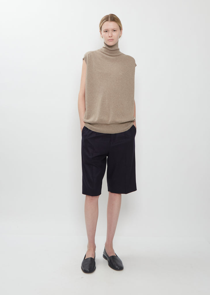 Maia Cashmere Sleeveless Sweater — Sahara Mélange