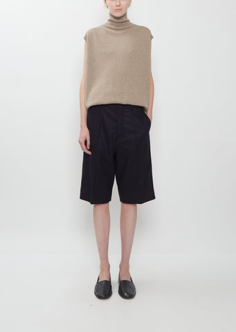 Pim Light Woolen Felt Shorts