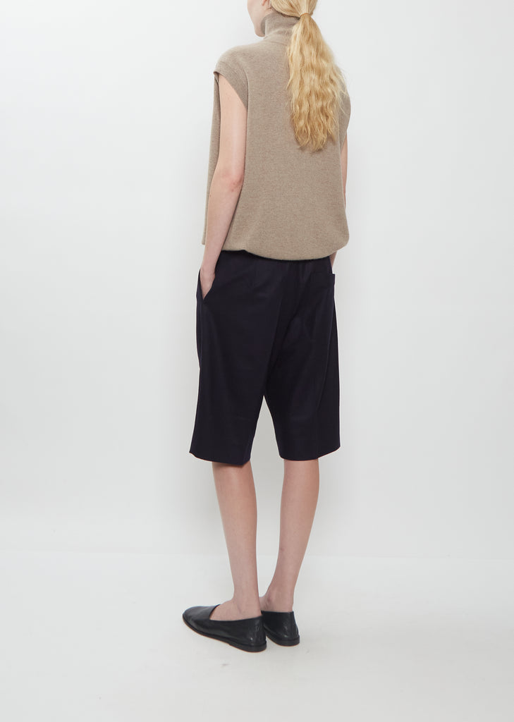 Pim Light Woolen Felt Shorts