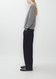 Minos Cashmere Crewneck Sweater — Metal Mélange