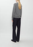 Minos Cashmere Crewneck Sweater — Metal Mélange
