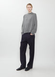 Minos Cashmere Crewneck Sweater — Metal Mélange