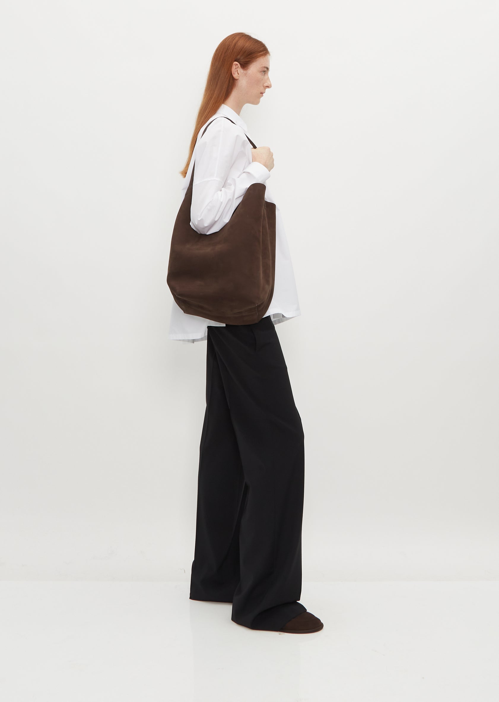 Park Large Nylon Tote Bag in Brown - The Row