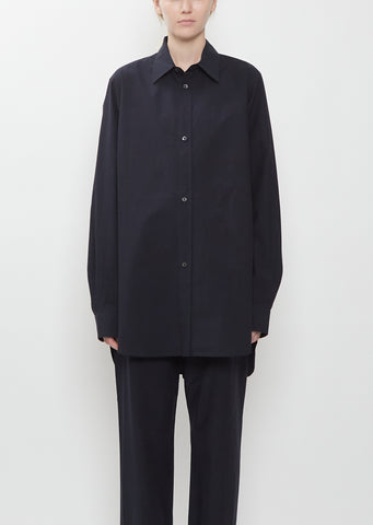 Breg Cotton Voile Shirt — Midnight