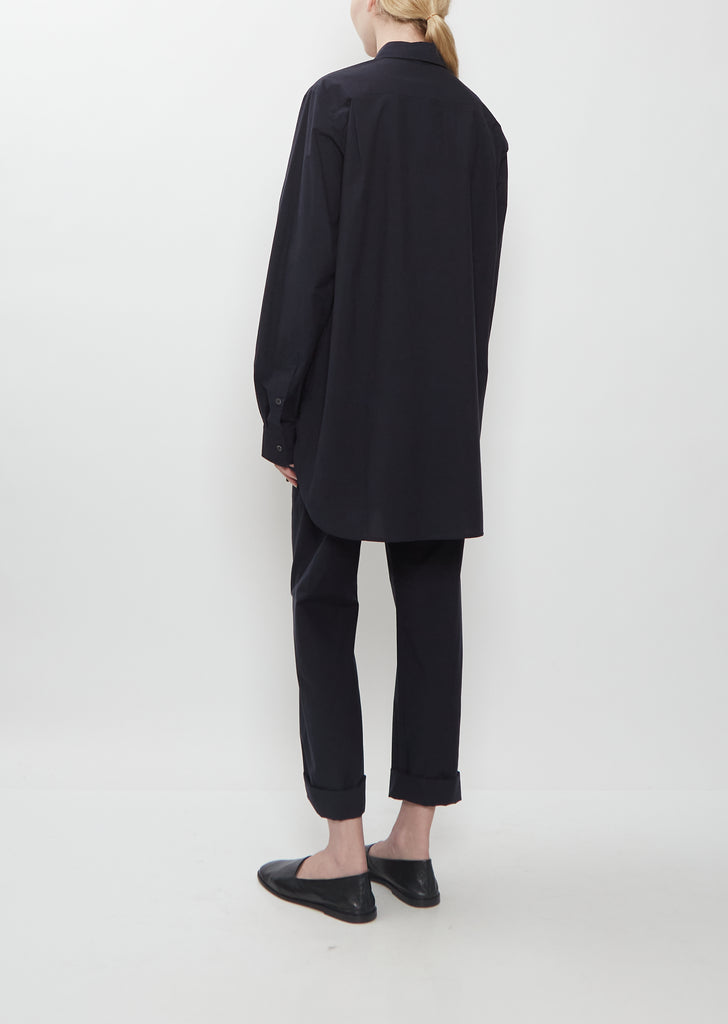 Breg Cotton Voile Shirt — Midnight