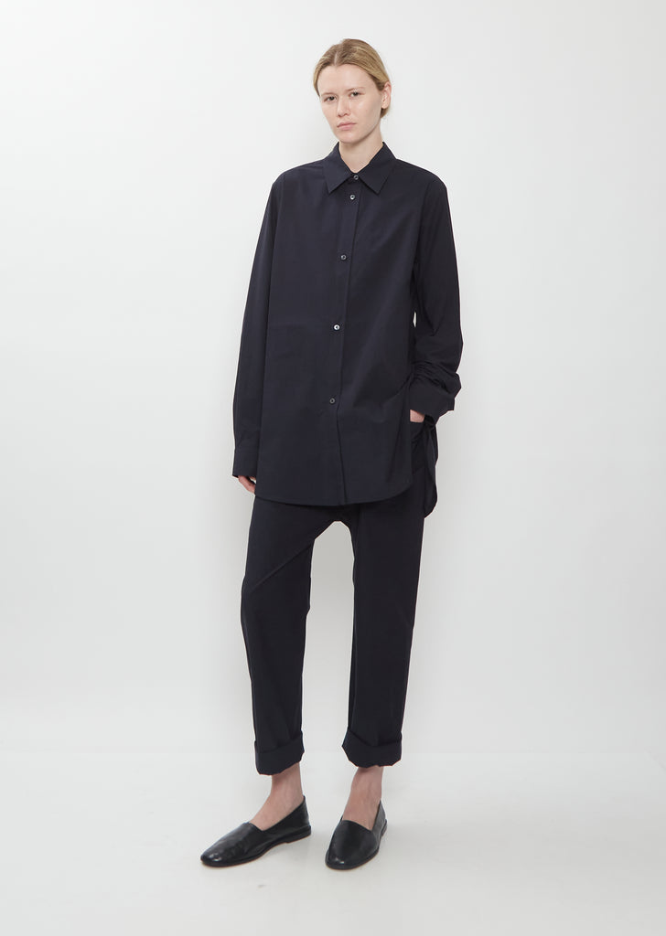 Breg Cotton Voile Shirt — Midnight