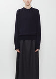 Minos Cashmere Crewneck Sweater — Midnight