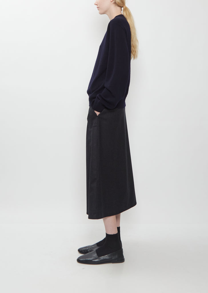 Minos Cashmere Crewneck Sweater — Midnight